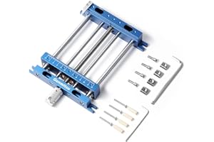 Genmitsu Upgrade Aluminium-Schraubstockklemme, hochpräzise CNC-Fräserklemme für einzigartig geformte Holz- und Metallbearbeitungs-Fräsprojekte, Größe 23,8 x 16,8 x 4,1 cm, Klemmbereich 0–14,5 cm