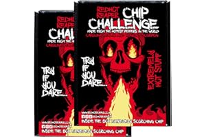 Red Hot Reaper – (2pack) Challenge Hottest Chip – Carolina Reaper Spicy Challenge - Stupidly Spicy Hot Chip
