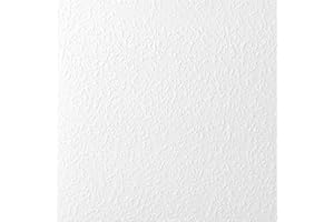 SUPER FRESCO Superfresco Paintable Woodchip Effect White Durable Heavy Duty Wallpaper | Paste The Paper | White Plain/Textured | Paintable