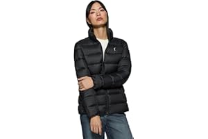 Polo Club Chaqueta Ultralight de Mujer con bordado y cierre Cremallera - Abrigo Invierno