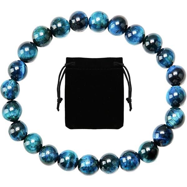 Bracelet Perles Oeil De Tigre Vert 8mm - Véritable - Lithothérapie - Pierre Naturelle