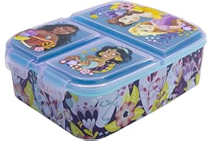 Stor Kinder-Lunchbox mit 3 Fächern Prinzessinnen - Disney