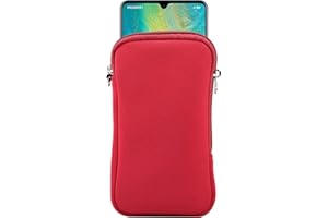 JLYIFAN Neopren-Handyhülle, Netztasche, Umhängeband für Phone 16 Plus 15 14 13 Pro Max Samsung Galaxy S24 Ultra S23 Ultra A15 A16 A05s A25 A35 A55 A14 OnePlus 11 Pixel 8 Pro(XL, Rot)