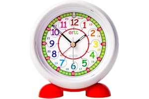 ERTT EasyRead Time Teacher Alarm Clock For Kids - Learn The Time Childrens Alarm Clock - Boys & Girls Alarm Clocks For Bedroom With Time Teaching Design, Rainbow 24 Hr Face & Night Light - Childrens Clocks