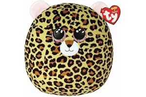 Ty - Squish a boos - Coussin Peluche Livvie Le léopard