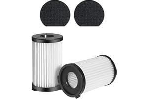SINCHEREU 2 Filtri HEPA e 2 Spugne per Aspirapolvere 2761 2759 D600 V600 Cecotec 520 550 560, Cattura il 99,97% Della polvere, 0,3-1 μm, Facile da Pulire e da Sostituire (2PCS)