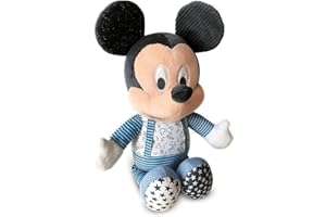 Clementoni - Baby Mickey Duerme contigo - Peluche bebé Interactivo para Dormir a Partir de 6 Meses (17394)