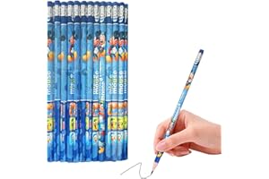 CGYADSY Micckey Mouse Matite(Mina Hb), 24 Matite con Gomma, Adatto a Scuola e Ufficio, per Disegnare, Scrivere, Regalo Festa/Regalo di Compleanno/Premi Scolastici per Bambini, 18 X 1 X 1cm