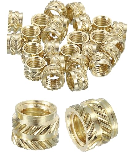 Lot De 20 Inserts En Laiton M3 Filetés 8x10mm - Isolés Pour Carte Mère - Plateau Uxcell Neuf