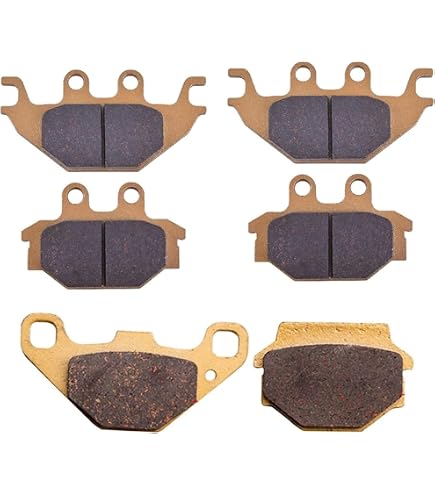 AHL 2 Paires Plaquettes De Frein Avant/Arrière Semi-Métalliques - Compatible TGB Blade 425 Quad (4x4) 2007-2008 - Freinage Puissant Et Durable