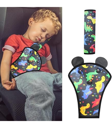 Copri Cintura Di Sicurezza Per Bambini - 2 Pezzi Imbottiti - Per Auto E Passeggino - Morbido E Lavabile - Foto 6