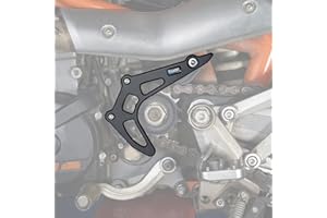 NICECNC Kettenschutz Abdeckung Kettenradschutz Kompatibel mit Husqvarna 701 Enduro und SM 2016-2022,KTM 690 Enduro R & SMC R 2009-2022 2010 2011 2012 2013 2014 2015 2016 2017 2018 2019 2020,Schwarz