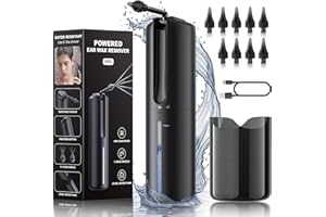 AOPICK Ear Wax Removal Kit, Electric Water Powered Ear Cleaner for Effective Ear Wax Removal, Ear Irrigation Kit with 4 Pressure Settings, Ear Cleaning Kit Features 10 Replaceable Tips for Home Use