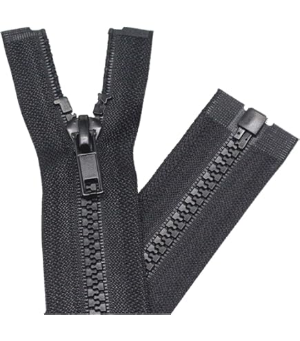 Wasserdichter Reißverschluss Teilbar PW_312 - 65cm Dunkelgrau Für Jacken & Outdoor