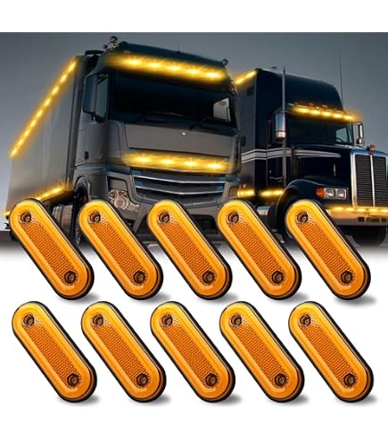 Generico 10 Luci Di Posizione A 3 LED ingombro 12V 24V Per Camion Autobus Trailer Indicatore Di Luce Laterale Bianco Luce