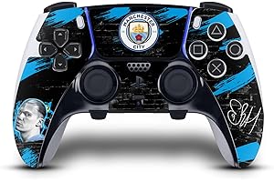 Head Case Designs Officially Licensed Manchester City Man City FC Erling Haaland Graffiti by Murwalls Vinyl Sticker Gaming Skin Decal Compatible With Sony PlayStation 5 PS5 DualSense Edge Controller