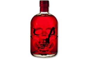 PLANETE DRINKS SPECIALISTE DES BOISSONS DU MONDE Red Chili Head Absinthe 0,5l - 55% Vol. - Totenkopfflasche - Skull Bottle - HOT AND STRONG