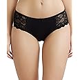 Jockey 1814 Women's Full Coverage Soft Touch Microfiber Nylon Elastane Stretch Lace Styled Hipster with Stay Fresh Treatment