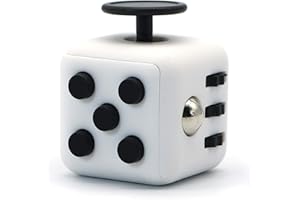 Appash Fidget Cube Stress Anxiety Pressure Relieving Toy Great for Adults and Children[Gift Idea][Relaxing Toy][Stress Reliever][Soft Material] (White & Black)