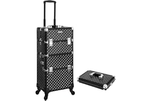 Songmics JHZ04B Valise coffret pour maquillage, nail art, bijoux, porte-objets