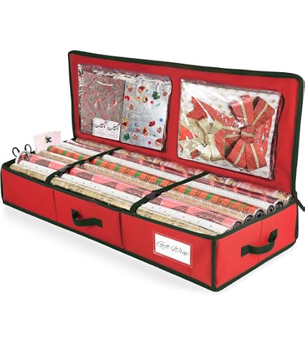 Organizer Per Carta Regalo BRANTMAKER – Contenitore Grande 103x35x15 Cm In Tessuto Oxford