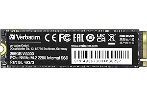 Verbatim Vi3000 PCIe NVMe M.2 SSD 256GB