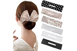 CINSERSR 6 Stück Dutt Maker,Haarknotenmacher,Magischer Haarknoten,Haarknotenwickler,Französischer Fliege Dutt Haarband,Mode Haar Bun Wraps Frisur Haar Styling Zubehör für Frauen Mädchen