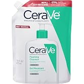 CeraVe Gel Limpiador Espumoso, Para Piel Normal a Grasa, Elimina el Exceso de Grasa y Suciedad, Enriquecido Con Ceramidas Ese
