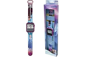 Lexibook, Frozen, Orologio digitale, display 12 o 24 ore, blu/viola, DMW060FZ