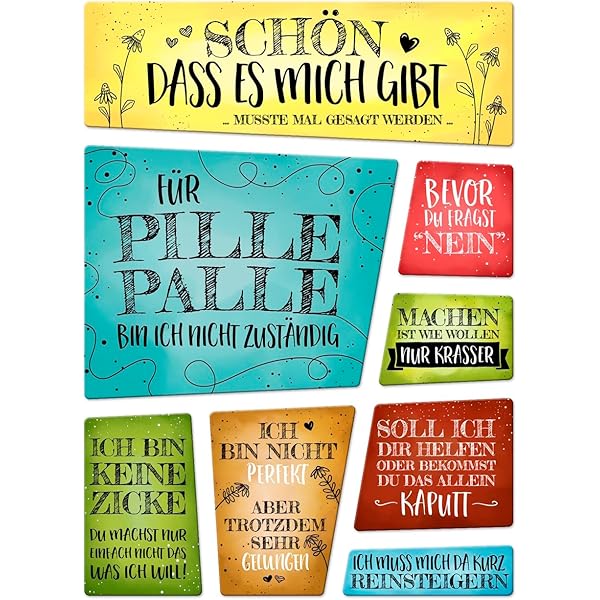 Kühlschrankmagnet Aus Buchenholz - Lustige Sprüche 6,5x5cm Handmade