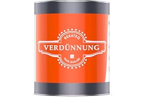 ‎BEKATEQ BEKATEQ Verdünnung 1l für Chlorkautschukfarbe Poolfarbe PVC, Chlorkautschuk Farbe, Epoxidharzverdünner, Epoxyverdünnung Verdünner Resin Harz Epoxidharz LS-520
