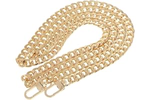 POFET 120cm Metal Cross Body Bag Chain Strap Purse Handbag Shoulder Bag Chain Replacement - Gold
