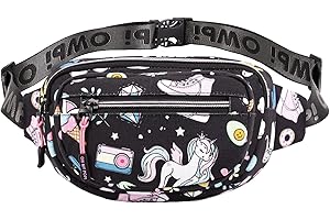 Oh My Pop! Illusion-Riñonera Glaze, Negro, 22 x 13 cm