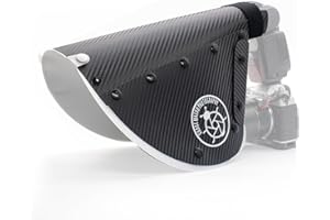 ZTIANFOTO Gua'ge - Diffuseur de flash macro - Grande taille - Pare-soleil en fer à cheval pour insectes, fleurs et photographie plus détaillée (grande taille)