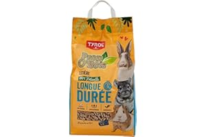 Tyrol PROP'O BOIS, Litière pour Lapin, Granulés de Bois Super Absorbants, 10L