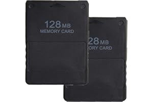 LEAGY 2Pack 128MB Memory Card for Sony Playstation 2 PS2 (2Pack 128MB)