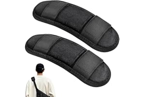 HOTUT 2 Piezas Correa de Hombro Acolchada, Almohadilla para Correa de Bolsa, Almohadillas Repuesto para Hombro para Viajes Computadoras Portátiles Bandoleras Cámaras y Guitarras, Antideslizante, Negro