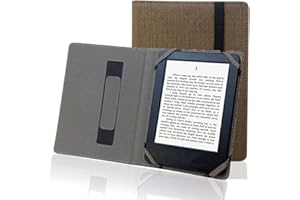 ENJOY-UNIQUE Naturalny lniany pokrowiec do czytnika e-booków 6“, uniwersalny, jutowy pokrowiec do czytnika e-booków Sony/Kobo/Tolino/Pocketbook 6“ czytnik e-booków
