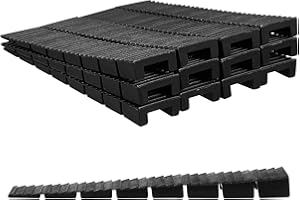 Aczyqws Composite Shims, 20pcs Furniture Shims Leveling Wedges,toilet shims leveling shims, Plastic Wedge Shims Easy to Snap Door Shims, Adjustable Shims for Leveling Table Toilet Window Furniture