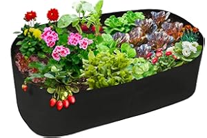 Seika Sac de plantation respirant pour balcon, cour ou jardin, Noir