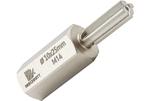 BRSCHNITT Hartmetall Fugenfräser 10mm*25mm- Mörtel Hakenbohrer mit M14 Gewinde für Mauerwerk, Mörtelentfernung, Mauerwerk, Stein, Mörtel-Rechenbohrer, fugenfräser für winkelschleifer