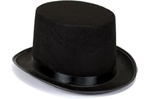 Trendario Zylinderhut für Damen & Herren in Schwarz, Partyhut ideal für Zauberer, Karneval, Fasching, Steampunk, Gentleman