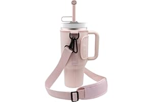 BESTYIJO Borsa Porta Bottiglie per Stanley 40 OZ Tumbler, Borsa per Bottiglia d'Acqua per Escursionismo con Porta Borraccia Tracolla Regolabile, Silicone Copertura Riutilizzabile, Viaggi, Campeggio
