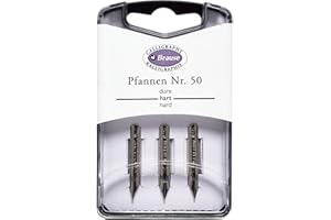 Brause 300050B - Confezione di 3 pennini in metallo Pfannen