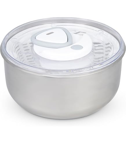 Centrifuga Per Insalata GEFU GF28180 Da 3 Litri - Argentio, Ø25cm, Asciuga Verdure In Modo Pratico - Foto 4