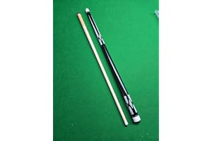 JBB Billiards Half Pool Cue Stick, Centre Piece Half Joint, American Style,12mm (Black)