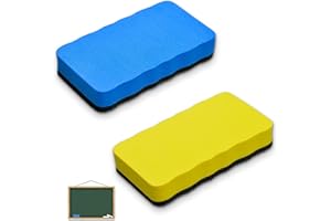 SIYUPU 2 Pcs Magnetic Dry Maintenance Set –Duty Felt Surface Cleaners for Whiteboards & Chalkboards (Classroom, Home, Office Use)
