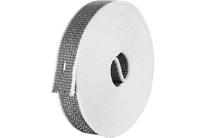CARRETCAR EUROPEA Cinta para Persianas 20 mm de Ancho 6 m - Color Gris | Cuerda de repuesto para Carretes de Persiana | Resiste los Rayos UV | Color pintas Gris Cinta Recogedor Persiana 20 mm x 6 metros