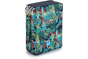 SUMTREE 200 Trous Trousse à Crayons de Couleurs Sac de Crayons étui à Crayons pour Dessinateur Professionnelle ou Amateur