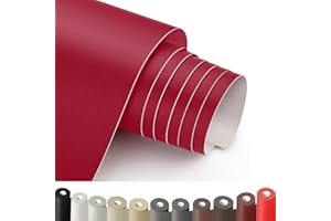 HOCOXW Patch de Réparation en Cuir Rouge, 30 x 100cm Simili Cuir Autocollant, Patch Cuir Auto-adhésif Rénovation Pour Canapé, Siège de Voiture, Meubles, Sacs à Main, Vestes, Chaises.